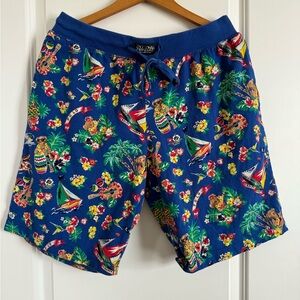 Polo Ralph Lauren Men’s Bear Hawaiian Beach Sleep Pajama Shorts Size L